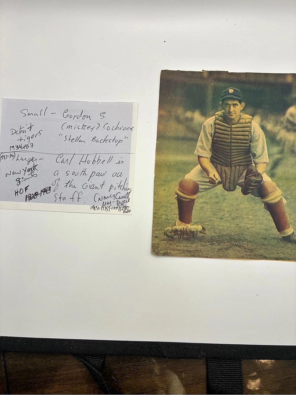 Vintage Baseball Print - Green & Brown
